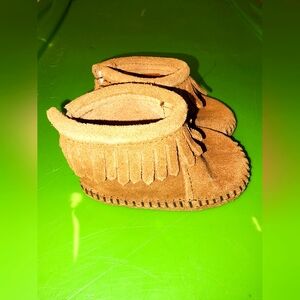 Minnetonka Velcro Back Flap Bootie